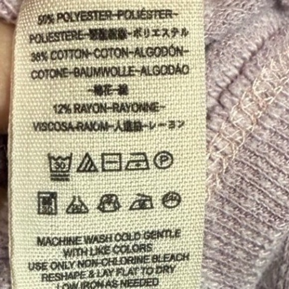 FREE PEOPLE We The Free Valencia Off The Shoulder Top Purple Ribbed Knit Size XS - Picture 8 of 8